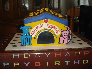 Dog House Cake